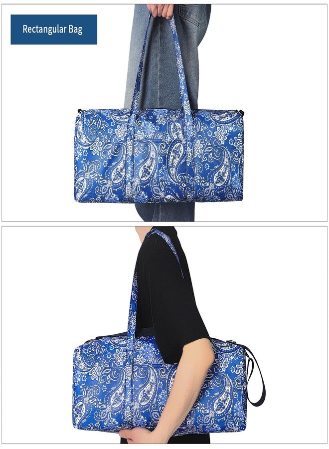 GUSTARIA Blue American Mahjong Game Set Bag with Protective Sleeves for Racks, Pushers, and Tiles (Case Only) - Image 5